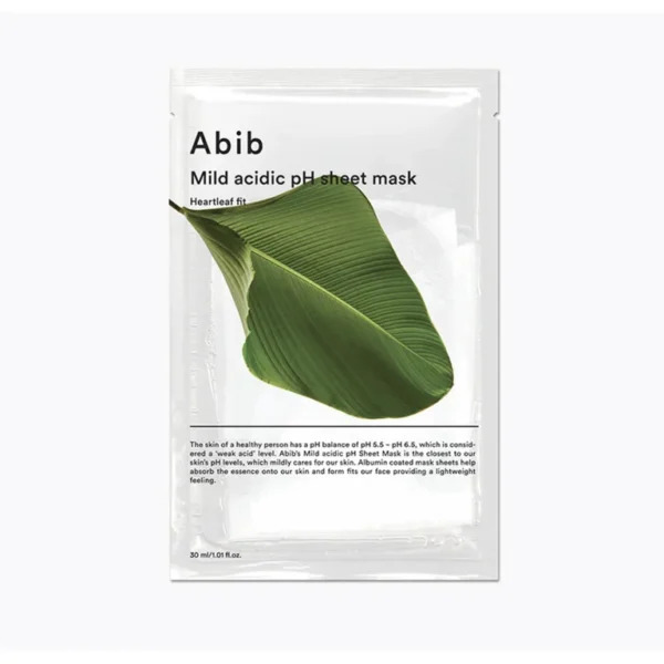 abib-mild-acidic-ph-sheet-mask-heartleaf-fit-30ml-miioradong